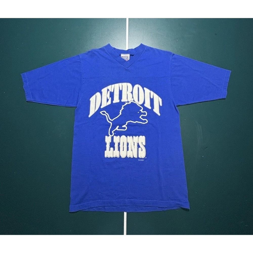 Vintage 90s Detroit‎ Lions Barry Sanders T-shirt Medium Football 1998 Deadstock